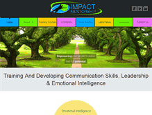 Tablet Screenshot of impactmentorship.co.za